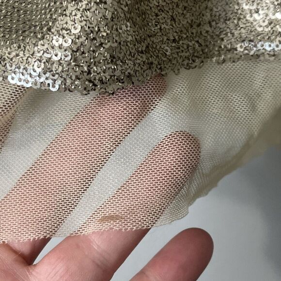 FREE PEOPLE Sequin Skirt Size Large Blush Pink NEW Party Glitz Glam Tulle - Picture 4 of 12